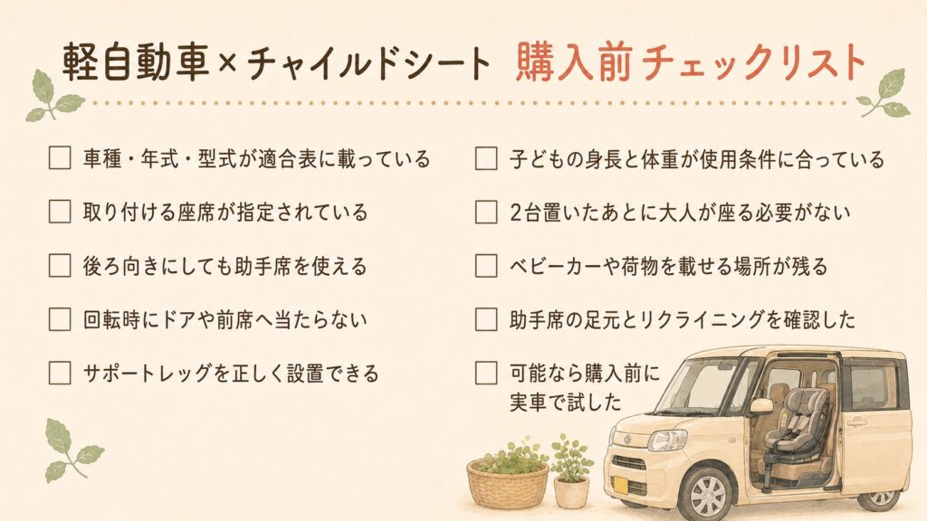 軽自動車で失敗しない購入前チェックリスト