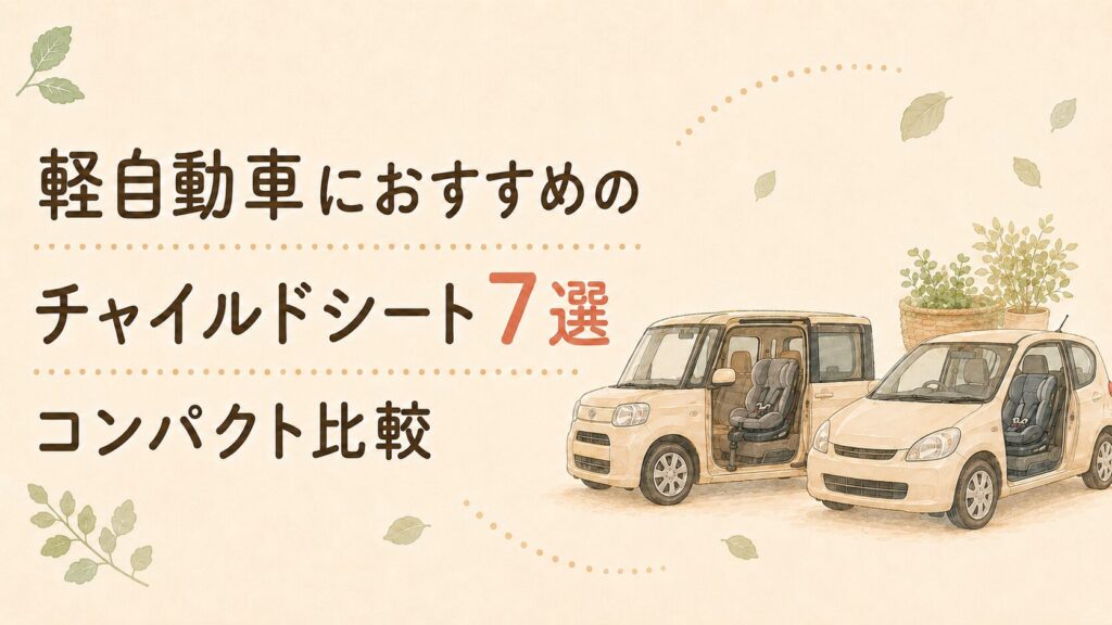 軽自動車におすすめのチャイルドシート7選｜コンパクト比較