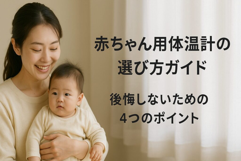 赤ちゃん用体温計の選び方ガイド|後悔しないための4つのポイント