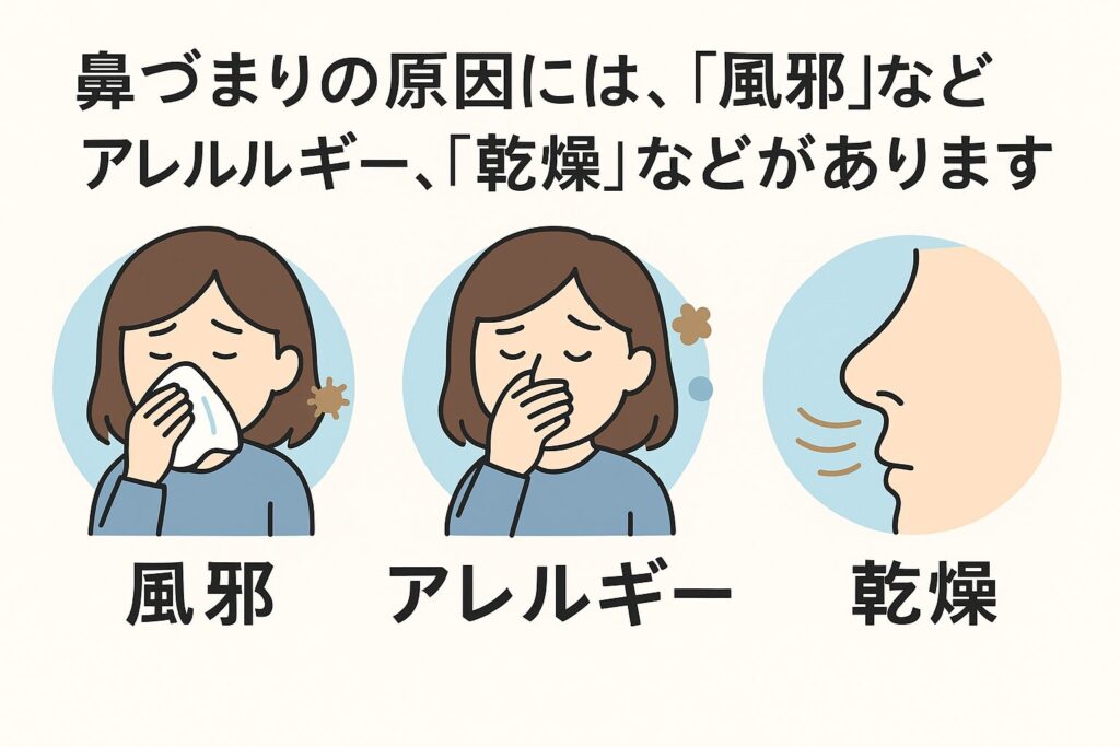 鼻詰まりの原因と対策とは?事前に知っておきたいポイント