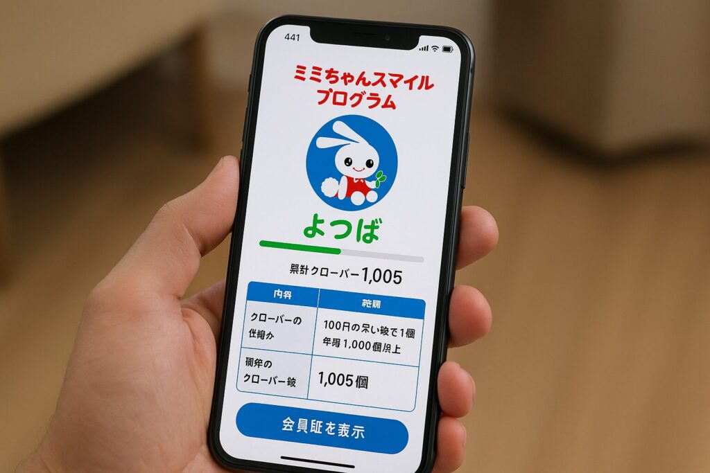 西松屋アプリミミちゃんスマイルプログラム