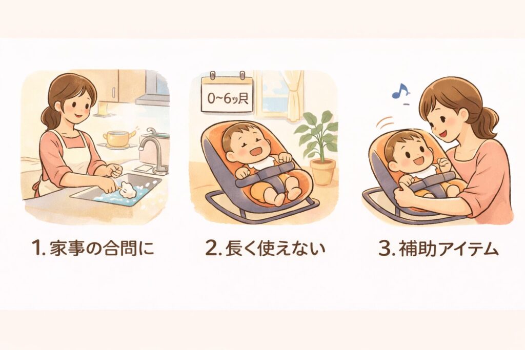 バウンサーの後悔しない対策のイラスト