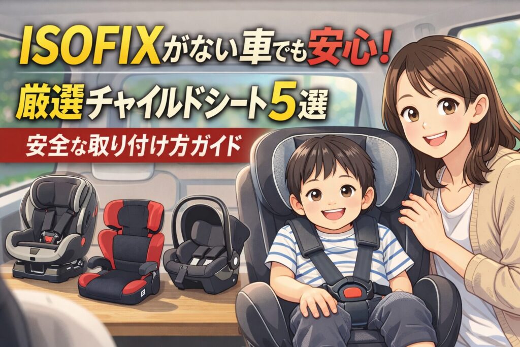 アイソフィックスがない車でも安心！厳選チャイルドシート5選と安全な取り付け方